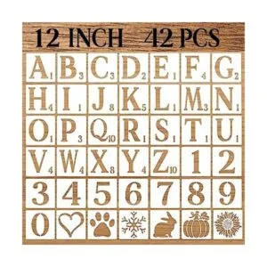 DZXCYZ Plantillas de letras de 12 pulgadas plantillas de_1