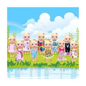 ECORELF 10 piezas de ropa y accesorios para muñecas de_7