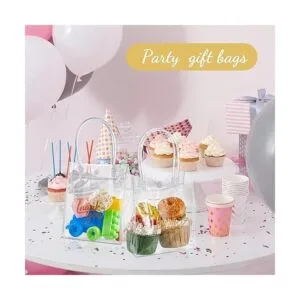 Paquete de 50 bolsas de regalo de plástico transparente_6