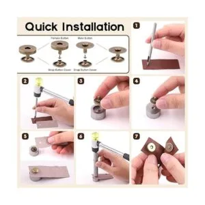 Wokape 70 juegos de cierres magnéticos para coser con_6