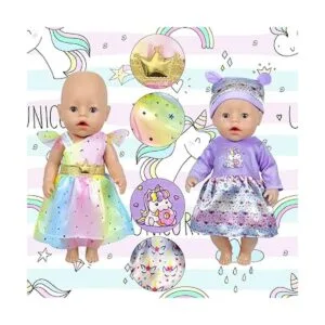 WONDOLL 10 juegos de muñecas de bebé de 16 a 18 pulgadas_6