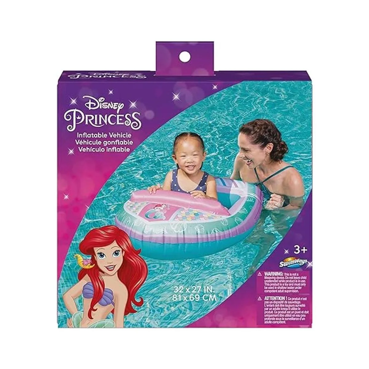 Swimways Disney Princess Ariel Vehículo inflable para_2