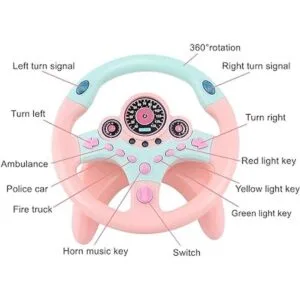 XHSP Juguete de volante con luces musical conducción_2