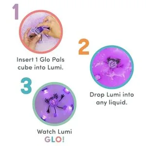 Glo Pals Lumi Juguete de baño activado por agua con 6_6