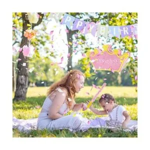 Corona de princesa dorada y rosa de 15.7 pulgadas para_6