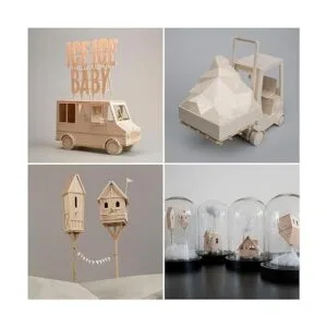 LISHINE Paquete de 8 hojas de madera báltica de abedul_7