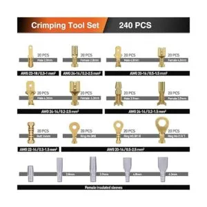 Kit de herramientas de crimpado con conector de terminal_2