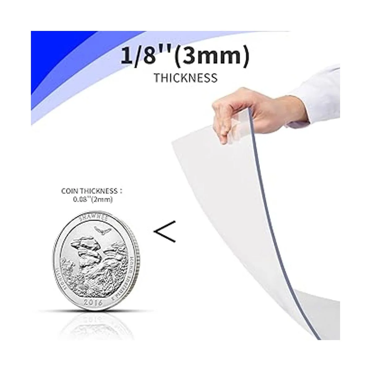 Art3d Paquete de 2 hojas de plexiglás de 18 pulgadas de_2