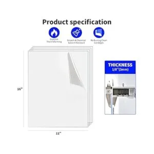 Art3d Paquete de 2 hojas de plexiglás de 18 pulgadas de_7