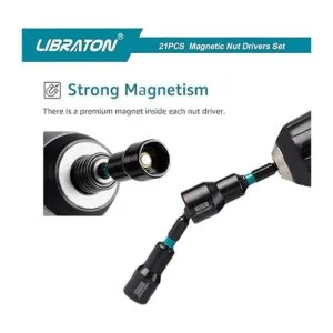 Libraton Juego de 21 destornilladores de tuercas_5