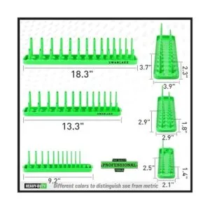 SWANLAKE Socket Organizer Set6PCS SAE and Metric Socket_3