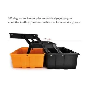 Caja de almacenamiento de plástico de tres capas de 17_3