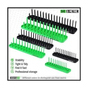 SWANLAKE Socket Organizer Set6PCS SAE and Metric Socket_2