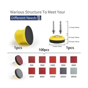 NYNM Paquete de 120 almohadillas de pulido de 3 pulgadas_3