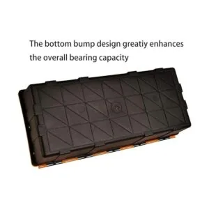 Caja de almacenamiento de plástico de tres capas de 17_5