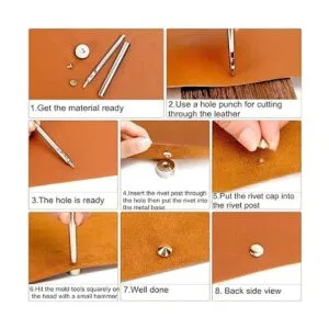 240 juegos de remaches cónicos de 0.354 in de tamaño doble_6