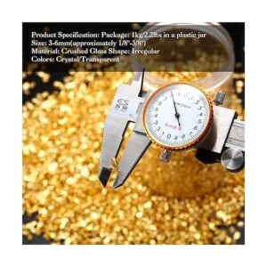 Maitys 2.2 libras de vidrio triturado de 3 a 0.236 in de_3