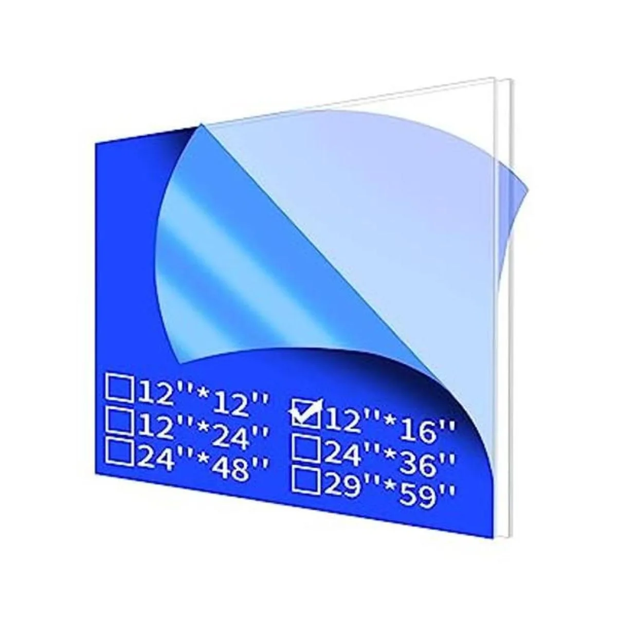 Art3d Paquete de 2 hojas de plexiglás de 18 pulgadas de_1