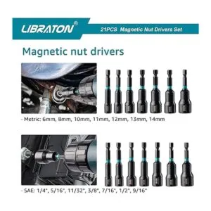 Libraton Juego de 21 destornilladores de tuercas_2