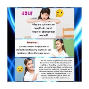 RCScrewZ Kit de tornillos de acero inoxidable Tra082_5