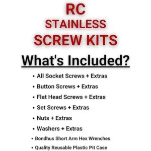 RCScrewZ Kit de tornillos de acero inoxidable Tra082_2