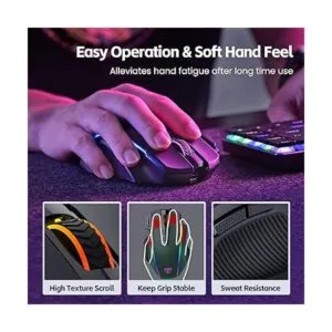 Mouse inalámbrico para juegos tres modos_4