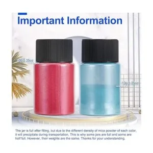 CHANGTIKEJI Polvo de mica 63 colores 0.35 ozbotella de_4