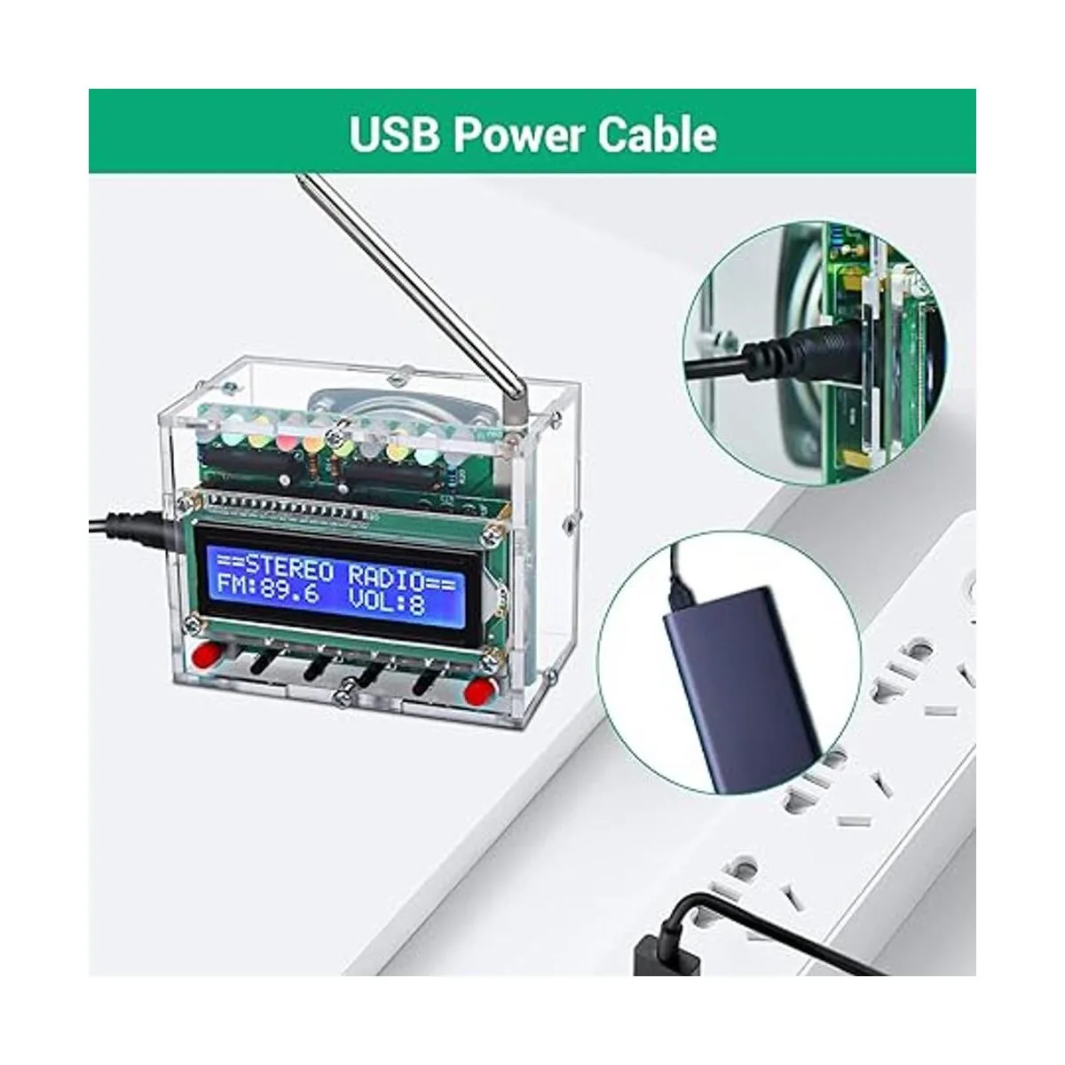 Proyecto de soldadura kit de radio FM de estación de_6