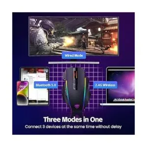 Mouse inalámbrico para juegos tres modos_2