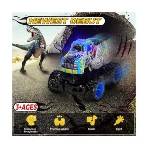 Kkmon Dinosaurio y tiburón iluminado Monster Truck_5