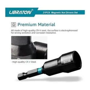 Libraton Juego de 21 destornilladores de tuercas_4