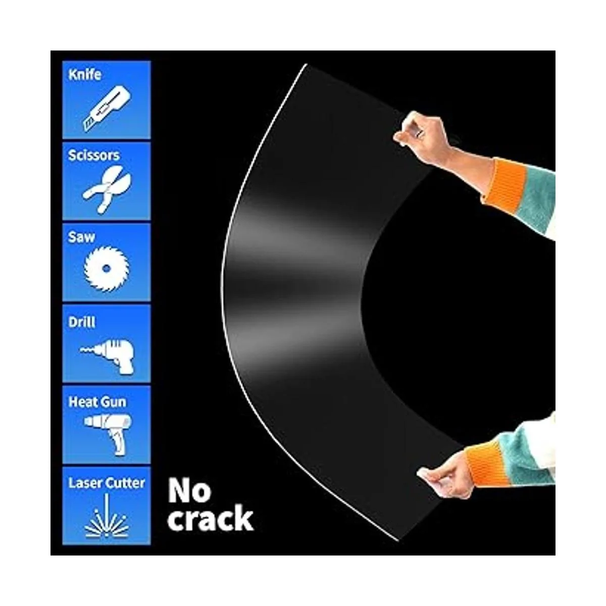 Art3d Paquete de 2 hojas de plexiglás de 18 pulgadas de_5