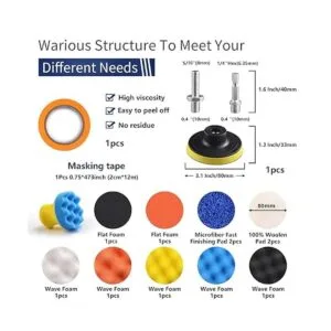 NYNM Paquete de 120 almohadillas de pulido de 3 pulgadas_2