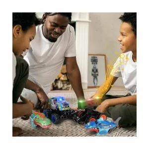 Kkmon Dinosaurio y tiburón iluminado Monster Truck_6