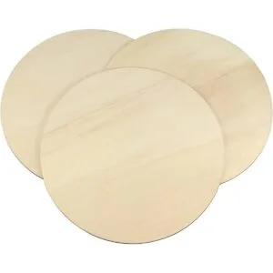 MAHIONG Paquete de 20 círculos redondos de madera de 12_4