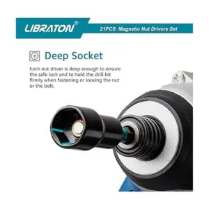 Libraton Juego de 21 destornilladores de tuercas_6