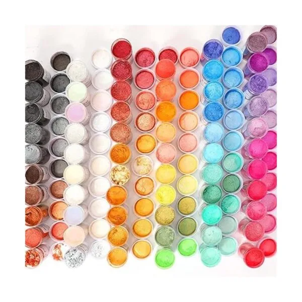 CHANGTIKEJI Polvo de mica 63 colores 0.35 ozbotella de_7