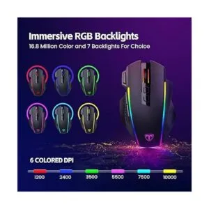 Mouse inalámbrico para juegos tres modos_3