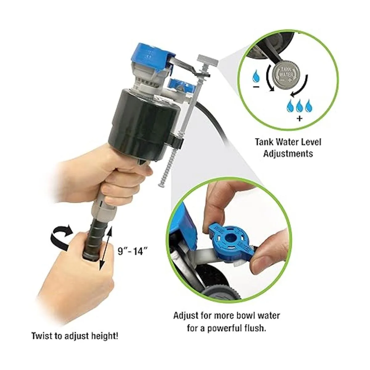 Fluidmaster K400H021P8 PerforMAX Kit de reparación de_5