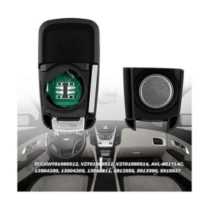 Llavero remoto abatible con 4 botones para Chevy Cruze_6