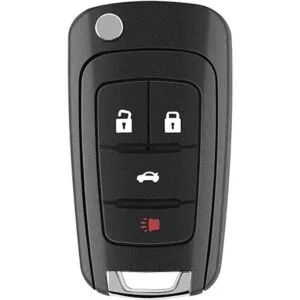 Llavero remoto abatible con 4 botones para Chevy Cruze_5