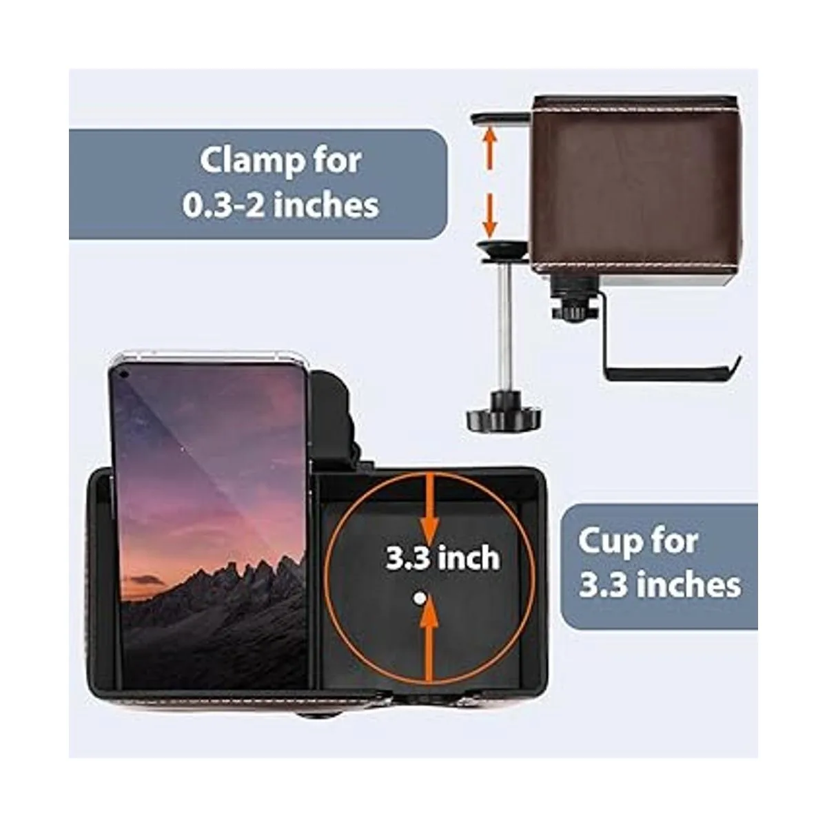 Aurynns Soporte para tazas de escritorio soporte para_6