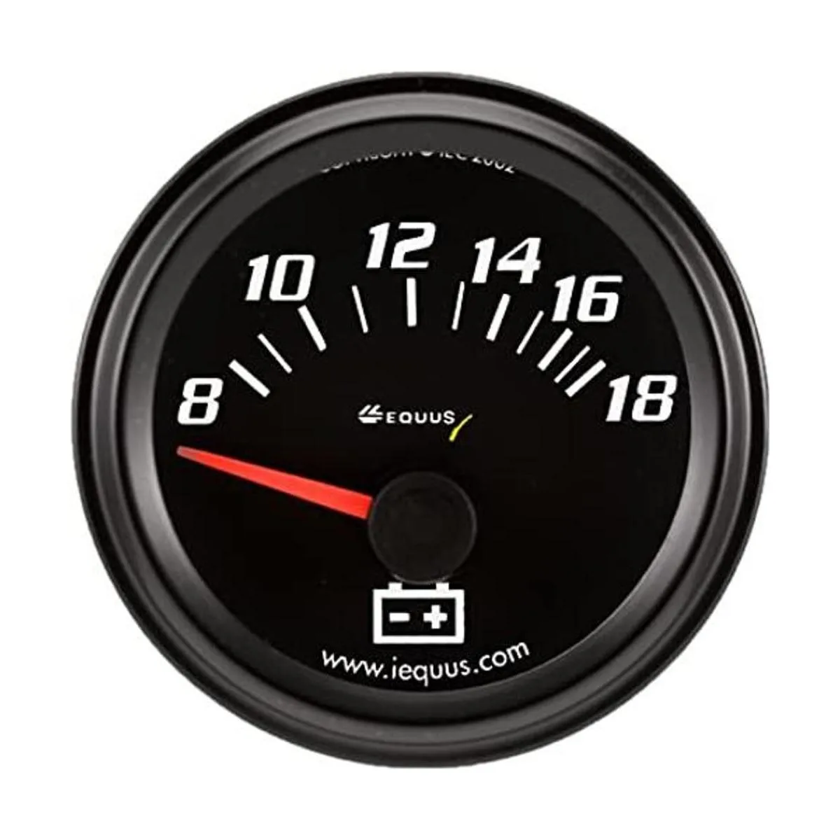 Equus 6268 Voltímetro de 2 pulgadas negro_1