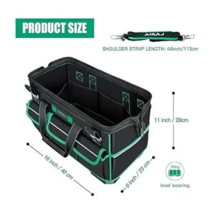 AIRAJ Bolsa de herramientas de 16 pulgadas con tira_2