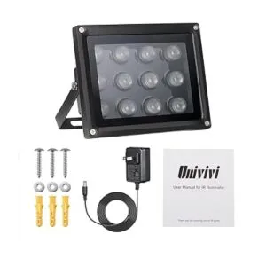 Univivi Iluminador infrarrojo 850 nm 12 LED de 90 grados_6