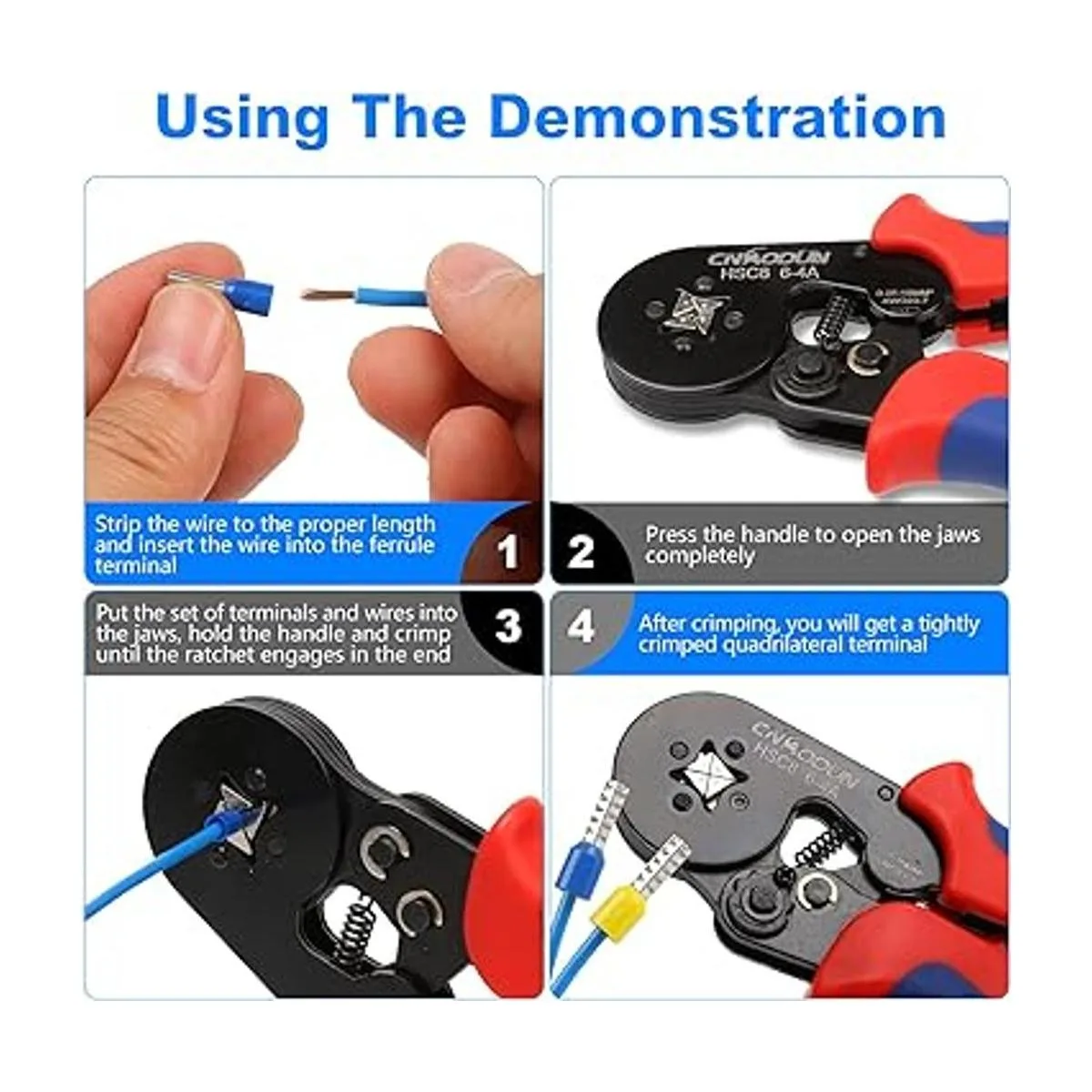 CNAODUN Kit de herramientas de crimpado de virola con 1200_5