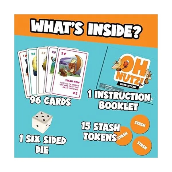 Oh Nutz Juego de cartas La noche de juegos familiares_6