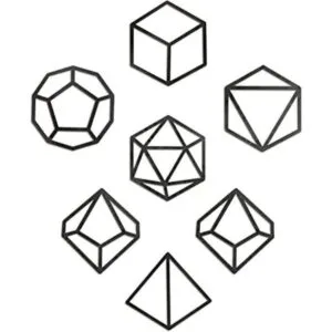 DND Decor 7 piezas de dados de madera para decoración de_1