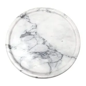 Natural Marble Tray Round Marble Decorative Tray for_1