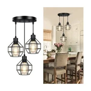 Fadimikoo Lámpara colgante de 3 luces ajustable_1